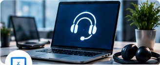 Asistencia técnica remota desde un computador portátil